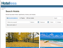 Tablet Screenshot of hotelless.com